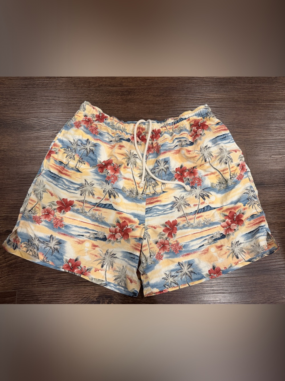 Tommy Bahama Yellow, Blue & Red Tropical Swim Shorts